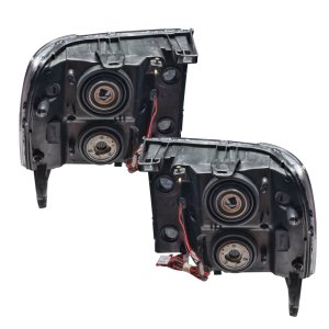 GMC Sierra Headlight Assemblies - ORACLE Lighting - SMD Pre-Assembled, Round Ring Design, ColorSHIFT w/ Simple Controller - `07-`13